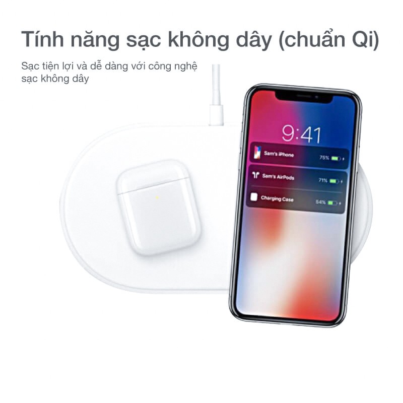 Tai nghe không dây bluetooth Airpods 2 Louda 1562 hổ vằn bản cao cấp nhất TechXTRA