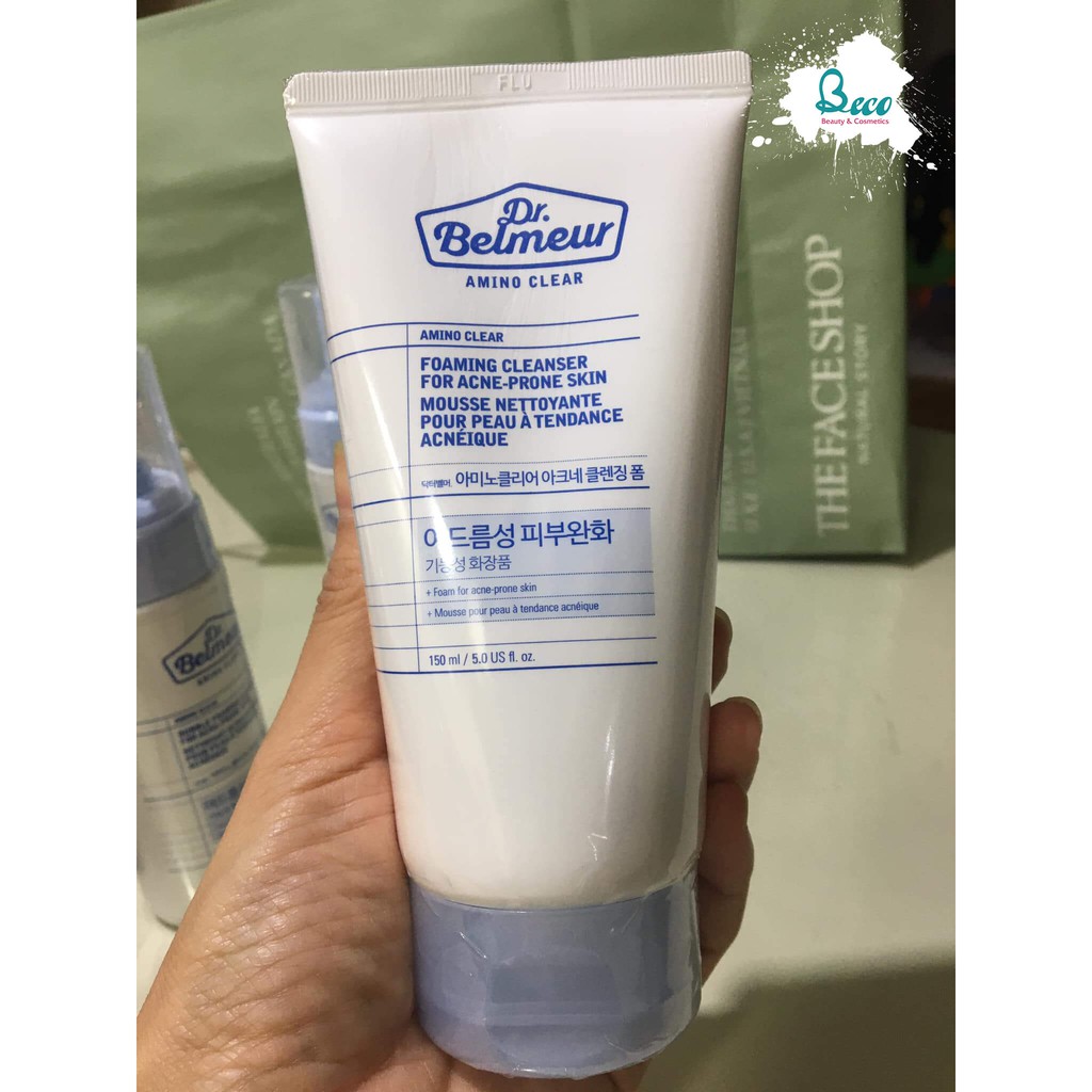 Sữa Rửa Mặt Dr. Belmeur Amino Clear Foaming Cleanser 150ml