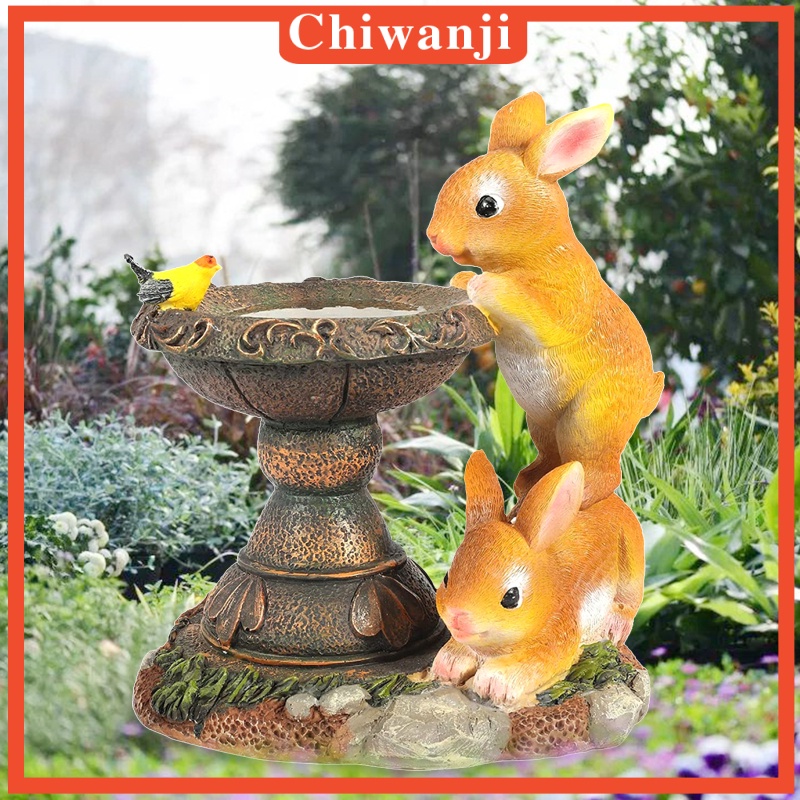 Đồ trang trí Chú Thỏ Có Đèn LED Sử Dụng Năng Lượng Mặt Trời Trang Trí Sân Vườn