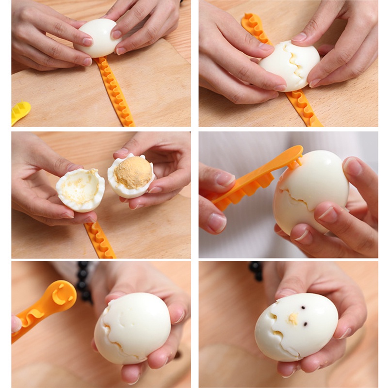 Set 2 Khuôn Cắt Trứng Tạo Hình Hoa Dễ Thương