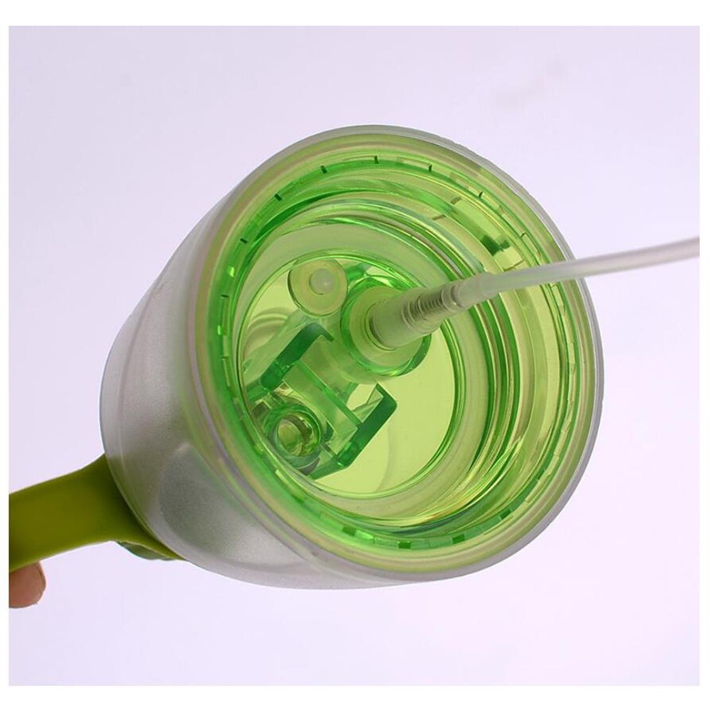 Bình nước thể thao họa tiết dễ thương có Phun sương 600ml Ly cốc giữ cách nhiệt Mã 20014