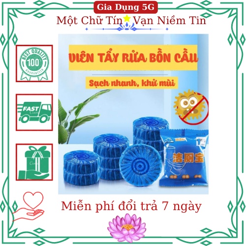 Viên Thả Bồn Cầu Xanh, Tẩy Vệ Sinh, Diệt Khuẩn & Khử Mùi Bồn Cầu Thực Vật Hữu Cơ