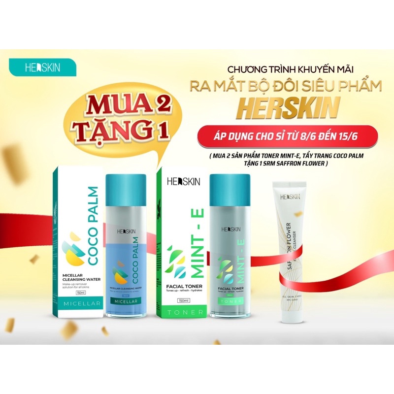 ( SALE ) TẨY TRANG COCO PALM HERSKIN PRINCESS WHITEL