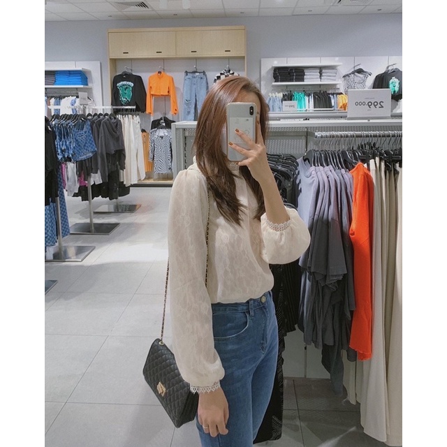 Áo bbd voan phối ren hai lớp xuyên thấu A2158 SUSTORE