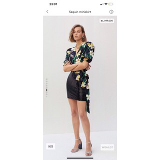 Chân váy ngắn đính kim sa MNG vnxk