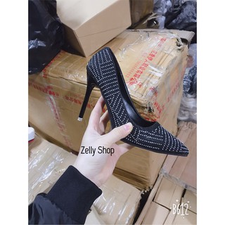 Giày cao gót đính đá sang sịn fullbox (kèm 2 ảnh thật cuối)