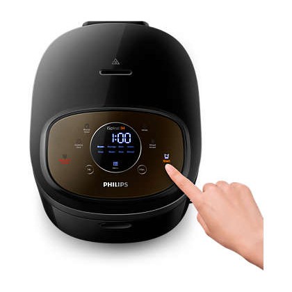 Nồi cơm điện tử Philips HD4528 1.5 lít  - Hàng phân phối chính hãng - BH 2 năm- 10 chức năng nấu nướng