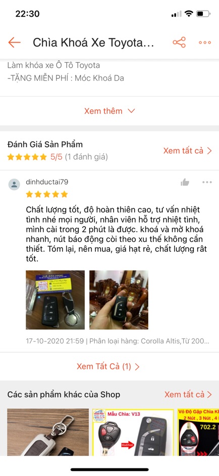 Chìa Khoá Gập xe Toyota Vios, Fortuner , Innova , Camry , Corolla Altis