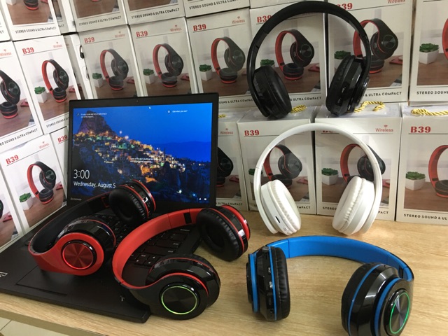 Tai nghe bluetooth chụp tai âm thanh chuẩn stereo, hỗ trợ đàm thoại 2 chiều hỗ trợ thẻ nhớ, âm bass khỏe có thể gập b3 | BigBuy360 - bigbuy360.vn