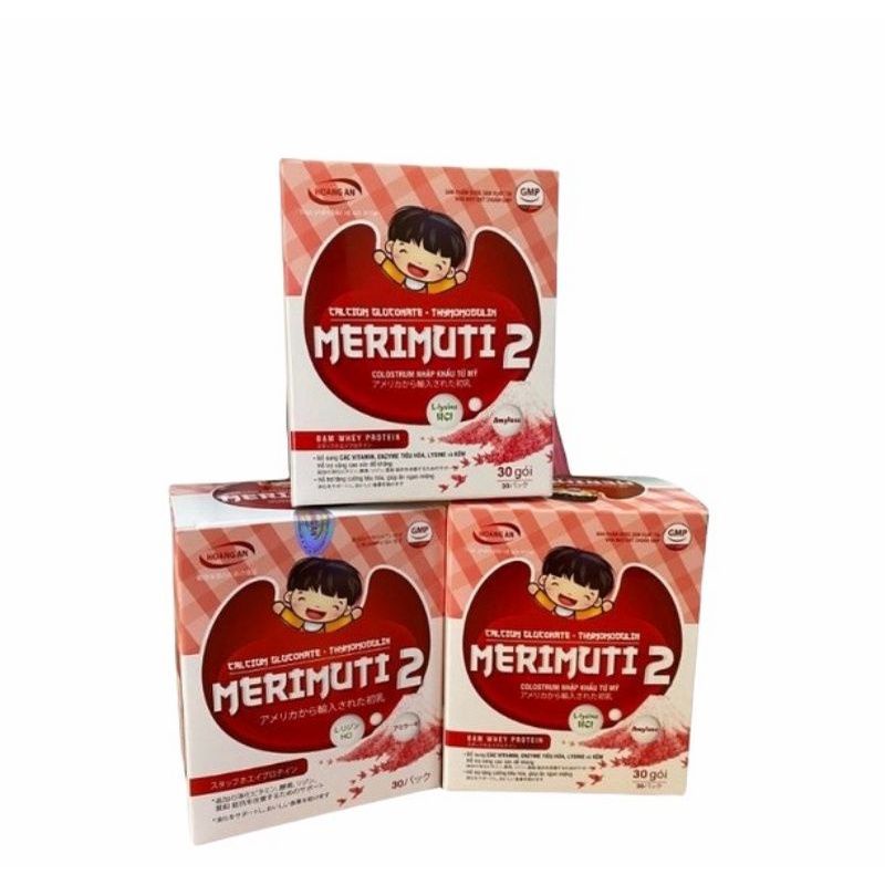Cốm ăn ngon MERIMUTI 2 Bổ sung các vitamin, Enzym tiêu hoá, Lysine, kẽm, giúp trẻ ăn ngon  tăng cường sức đề kháng$$$
