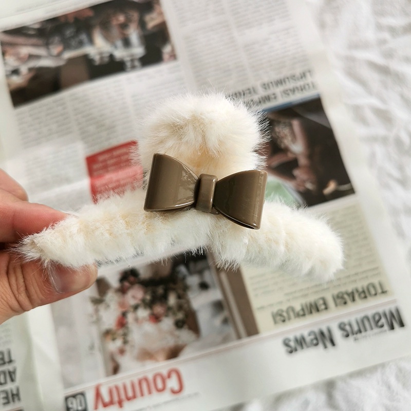 Kẹp Tóc Nơ / Cá Mập Giả Lông Xù Xinh Xắn Cho Bé Gái 2022