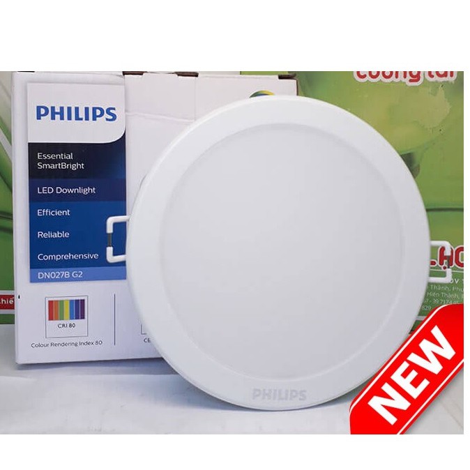 Đèn Downlight Âm Trần LED PHILIPS DN027B G2 dạng tròn - Dải công suất rộng - kiểu dáng đa dạng