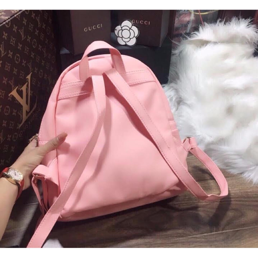Ba lô nữ da mềm cao cấp mới ( hồng )