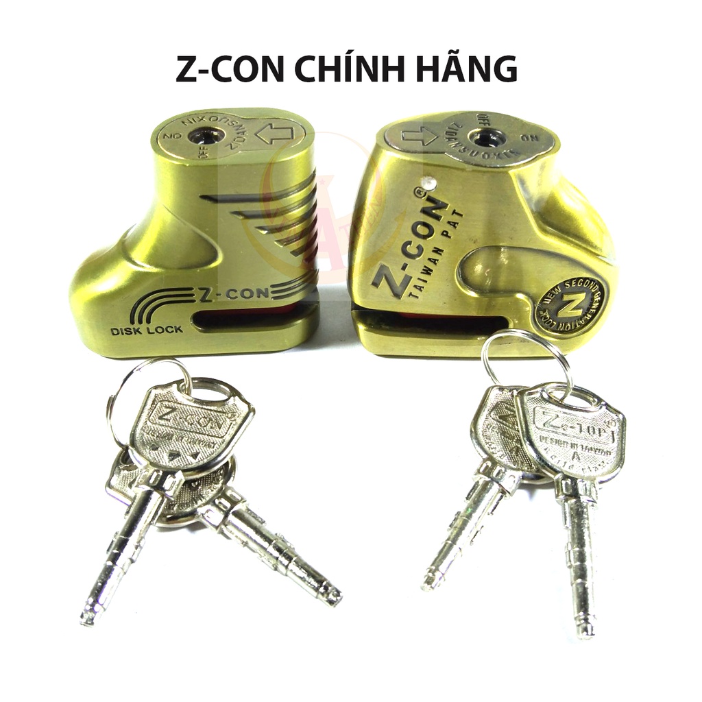 Khóa đĩa xe máy chống trộm, ổ khoá gắn đĩa xe CHÍNH HÃNG Z CON