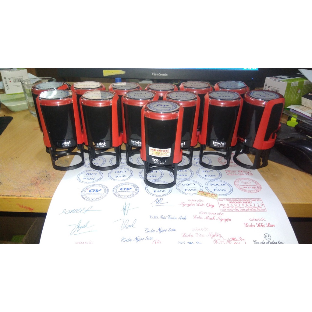 Khắc dấu tròn theo yêu cầu (Loại xịn)