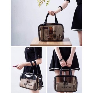 Set 3 túi đựng mỹ phẩm đồ trang điểm cá nhân trong suốt du lịch có nhiều kích cỡ