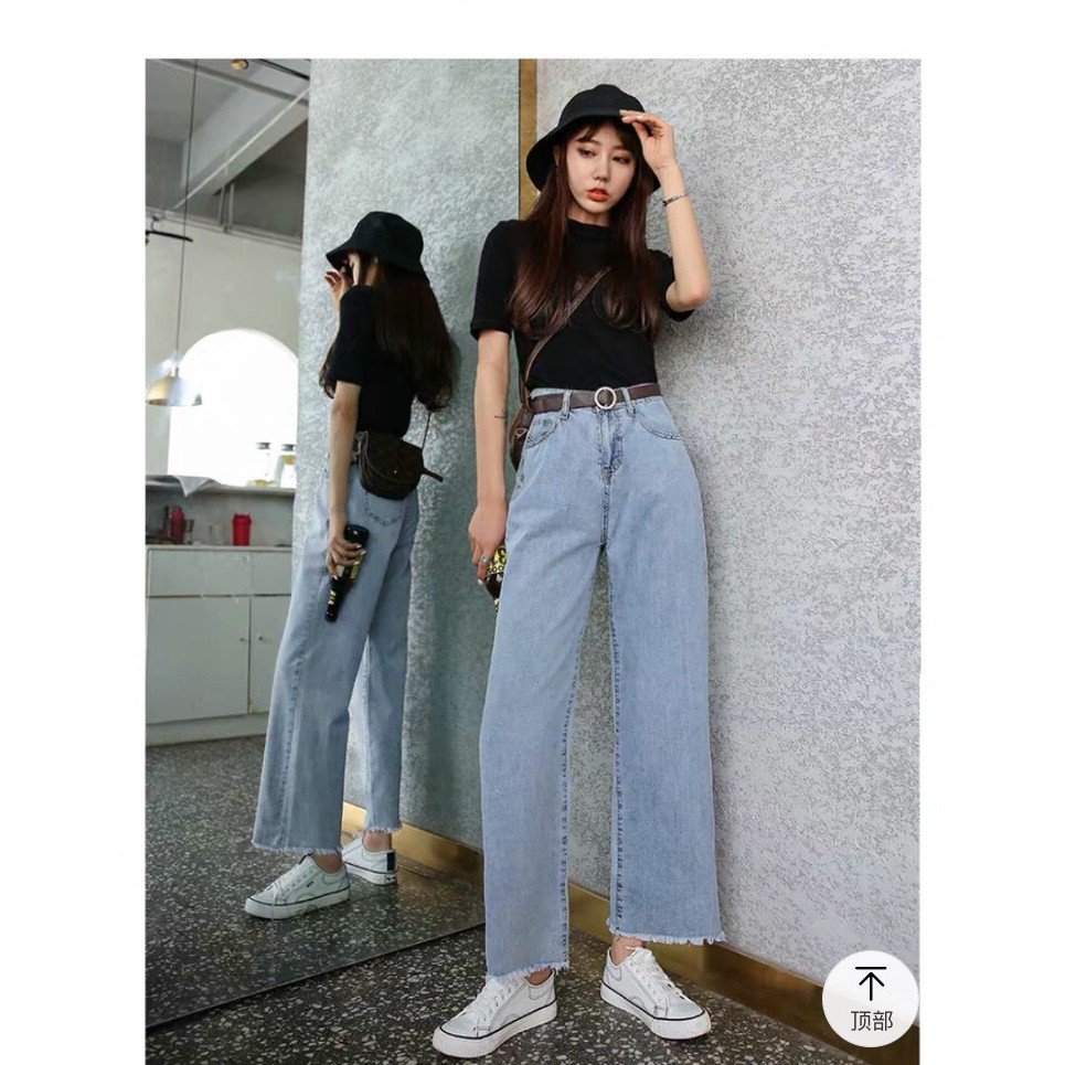 [ RẺ SIÊU ĐỈNH!!! ] QUẦN JEAN ỐNG RỘNG NỮ CƠ BẢN CAO CẤP BABO GIÁ CỰC BÈO CHẤT CỰC XỊN ĐỦ SIZE -NL12308