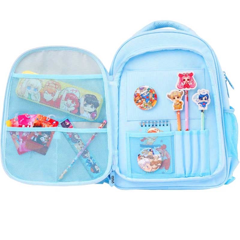 Balo Bé Gái Chống Gù Lớp Học Mật Ngữ - HooHooHaHa - My Closet Sparkle Cyan - Màu Xanh Da Trời
