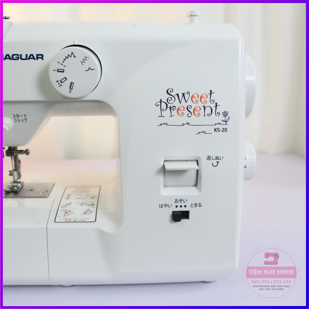 Máy May Mini Gia Đình Jaguar Sweet Present Bền Rẻ Đa Năng Chất Lượng Nhật Bản