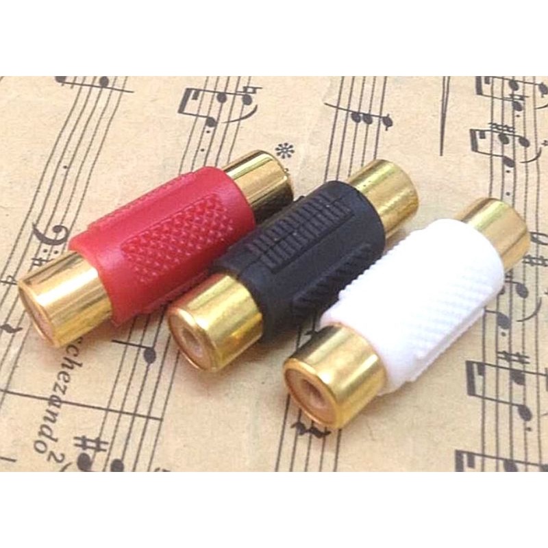 Đầu chuyển đổi AV RCA hoa sen 2 đầu cái nối thẳng