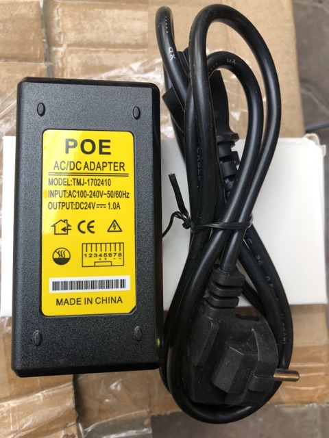 Nguồn POE 24 V 1 a kèm dây