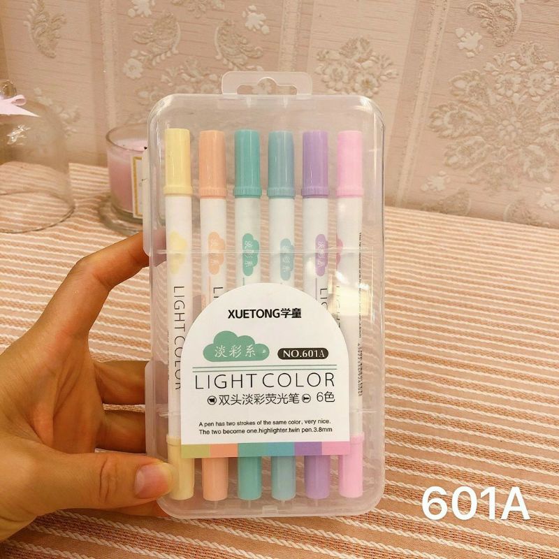 [Mã LIFEBOOK2 giảm 10% đơn 0Đ] Bút highlight pastel ghi nhớ dòng cute đánh dấu nhiều màu