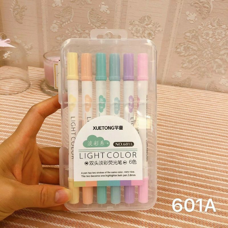 [Mã LIFEBOOK2 giảm 10% đơn 0Đ] Bút highlight pastel ghi nhớ dòng cute đánh dấu nhiều màu