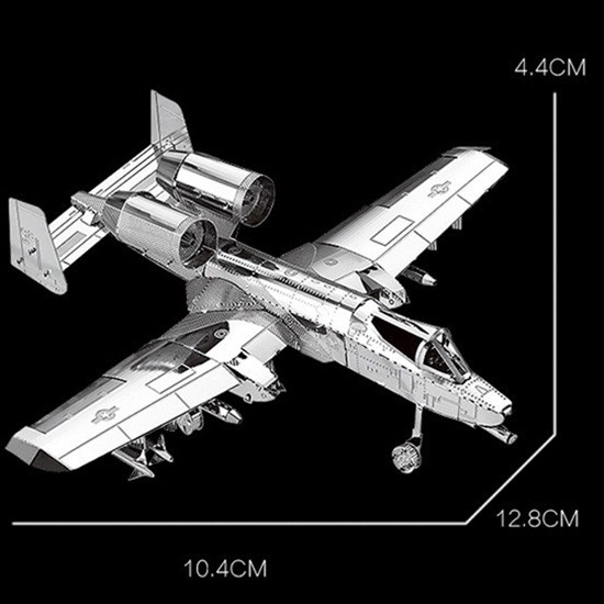 Mô hình lắp ráp 3D kim loại lắp ráp Máy bay cường kích thần sấm A10 Thunder Bolt Tỷ lệ 1:150 [ Chưa Lắp ]