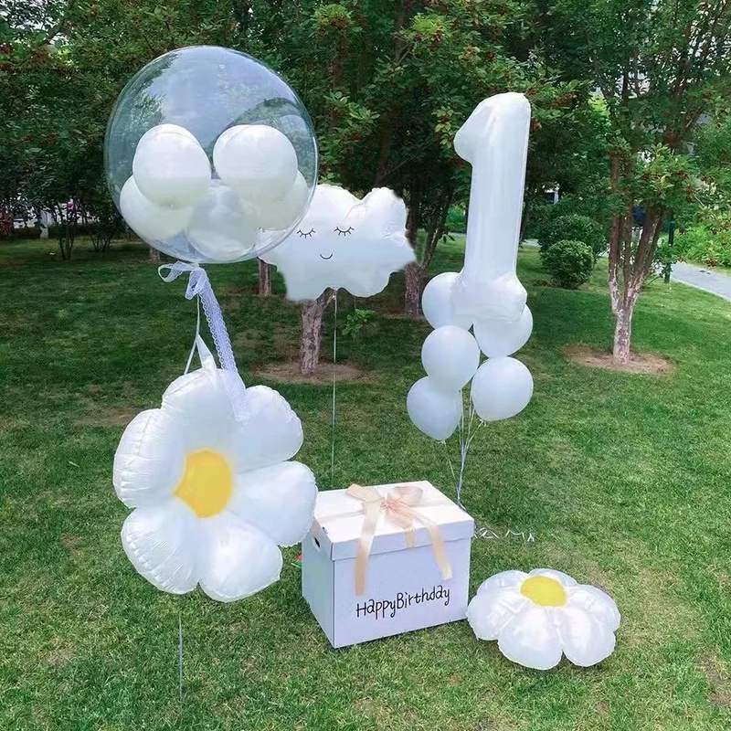 Bong Bóng Nhôm Hình Hoa Cúc Dùng Trang Trí Tiệc Sinh Nhật/Đám Cưới/Giáng Sinh/Sinh Nhật Mới