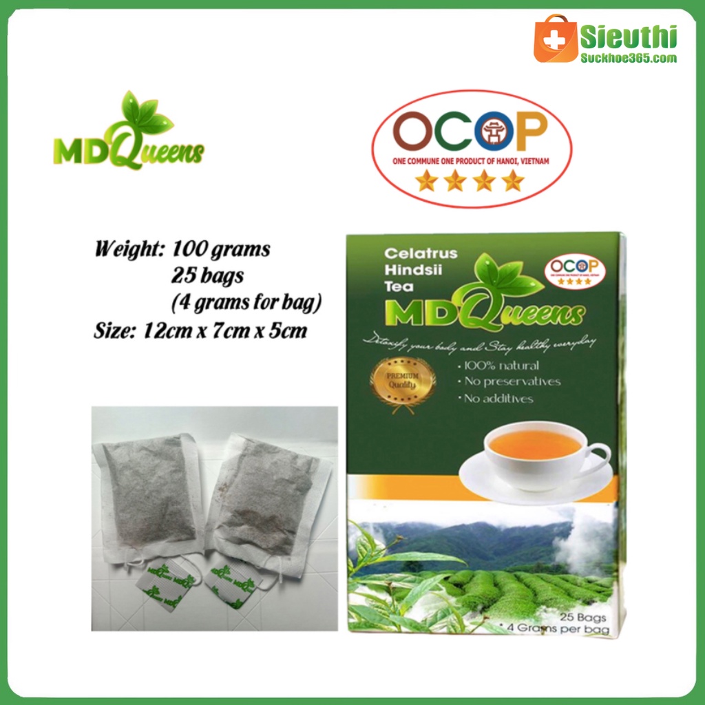TRÀ XẠ ĐEN MDQUEENS THANH NHIỆT GIẢI ĐỘC GIẢM GAN NHIỄM MỠ MÁU NHIỄM MỠ TỐT CHO SỨC KHOẺ