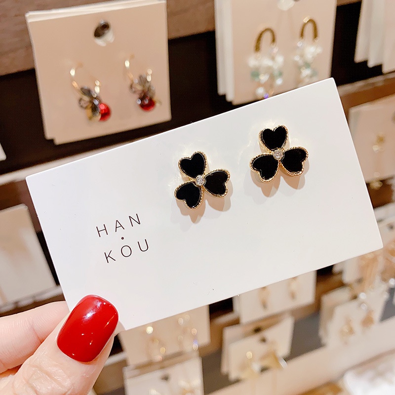Hoa Tai Dáng Dài Mạ Bạc Thiết Kế Mới Thời Trang