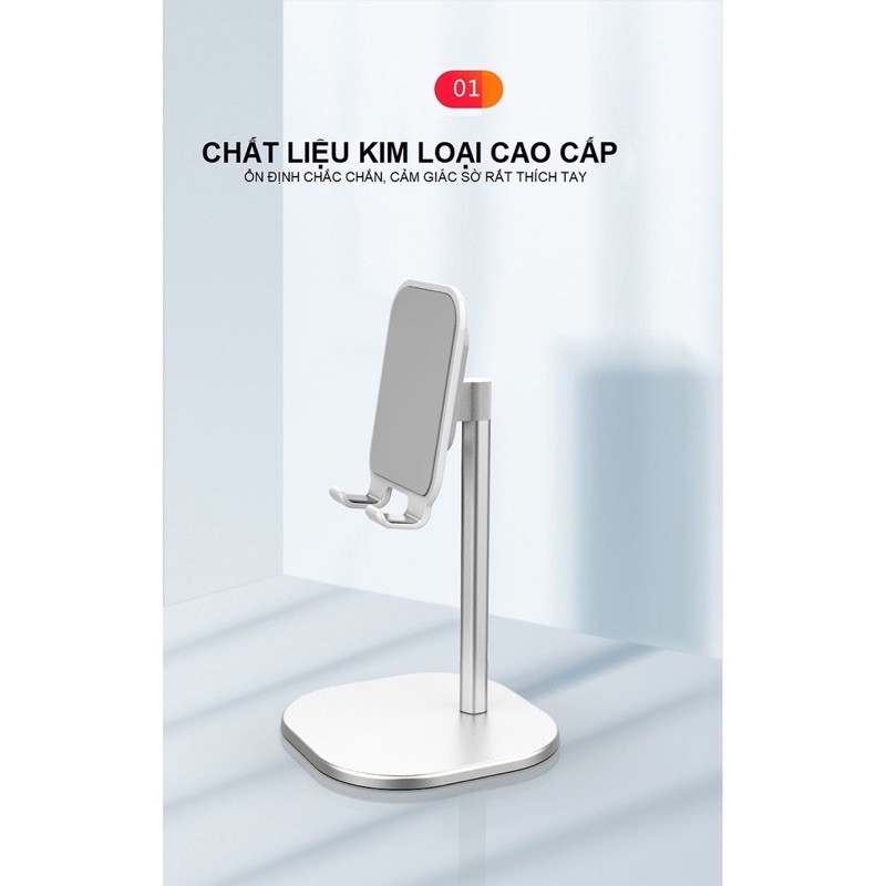 Giá Đỡ Điện Thoại, MTB Cao Cấp Để Bàn Chất Liệu Kim Loại