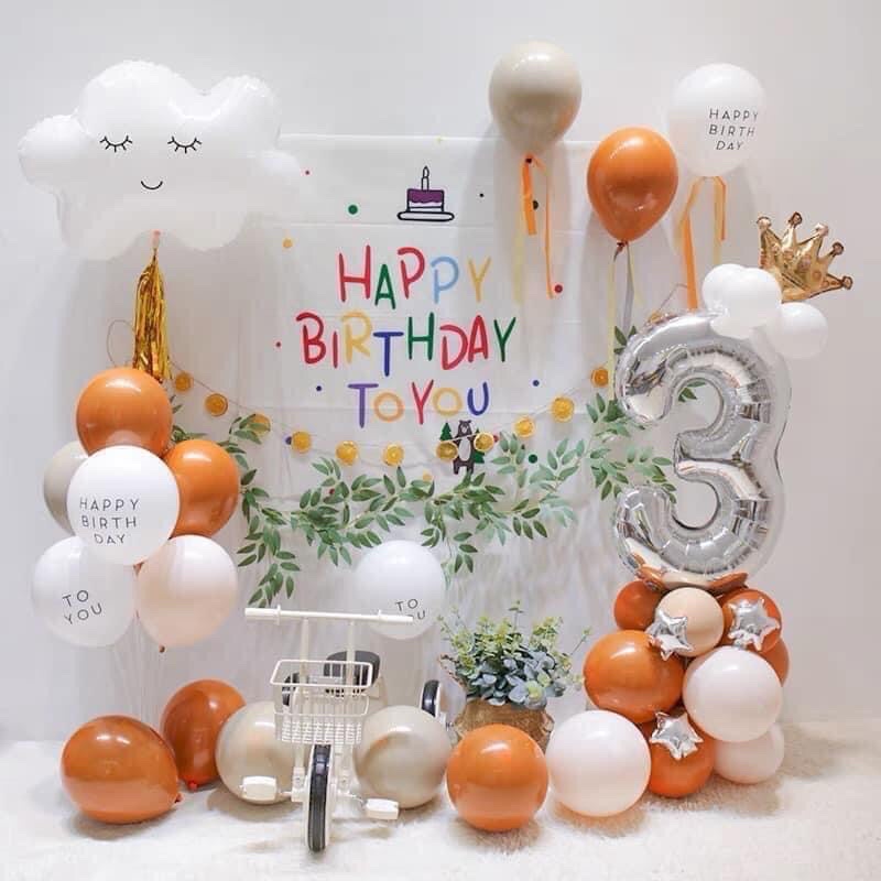 SET trang trí sinh nhật Handmade kiểu Hàn Quốc cực rẻ và đơn giản tại nhà [ Tặng kèm QUÀ ]