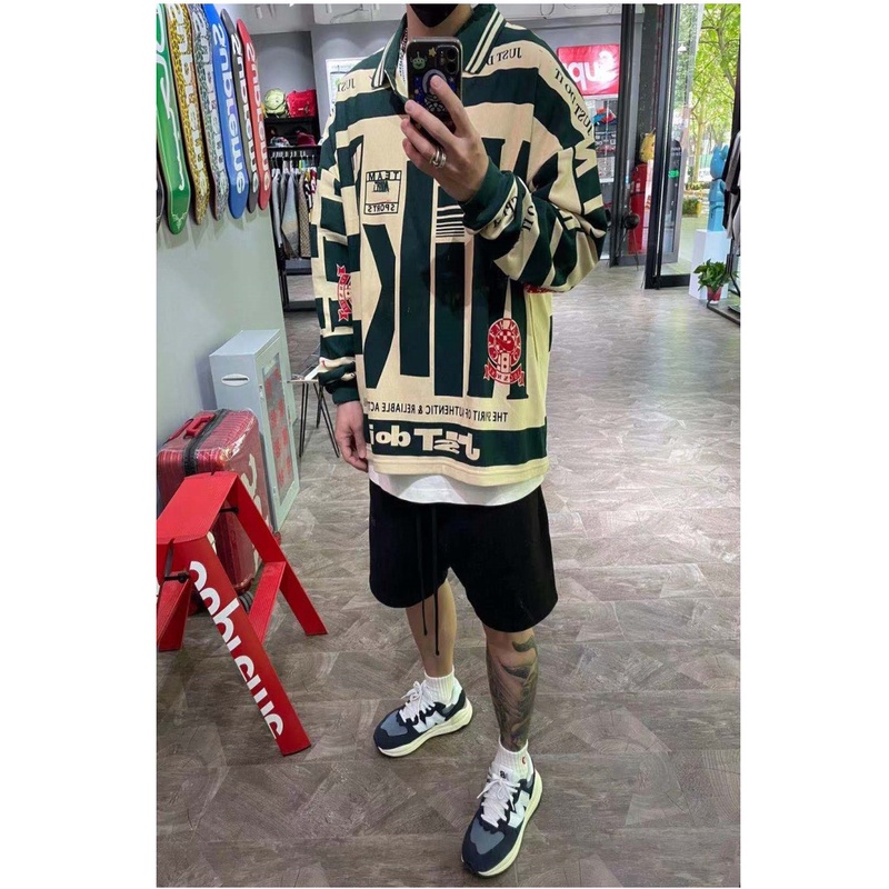 ⚡️ - Áo Sweater Nke x Cactus Plant Flea Market Longsleeve Polo Natural, Áo long sleeve polo