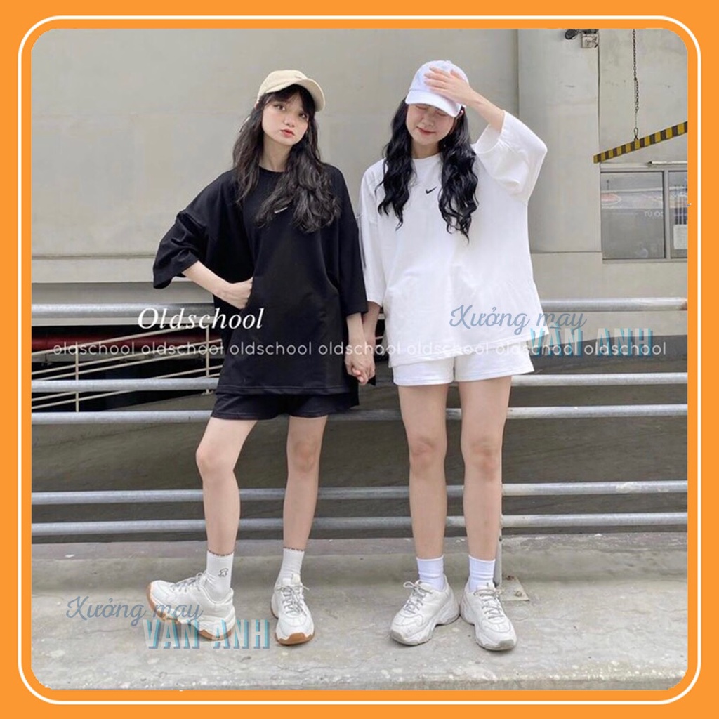 Sét thể thao - Bộ thể thao nữ quần áo cộc đùi V áo phông rộng oversize thoải mái, chất siêu mát