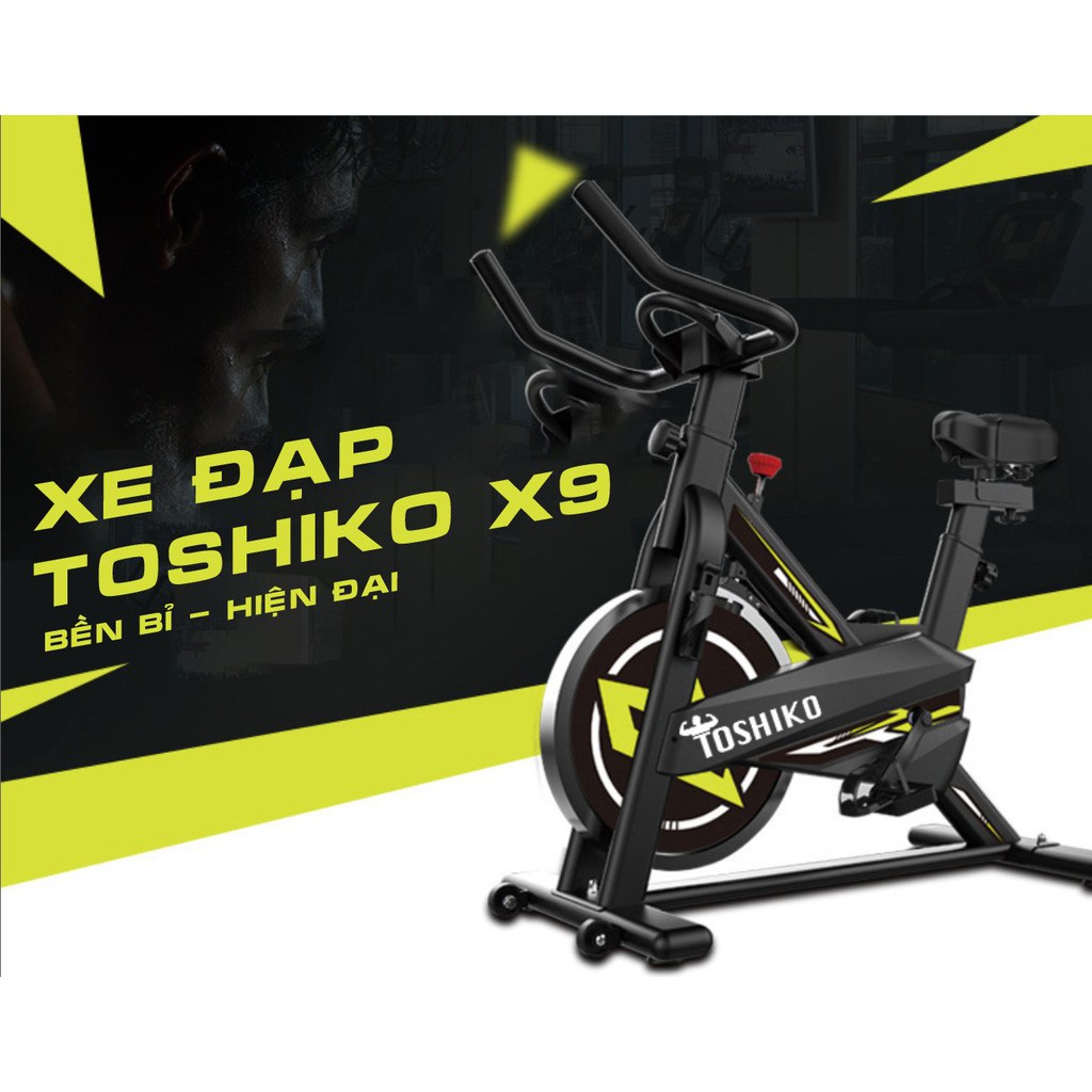 Xe đạp tập thể dục thể thao, gym, fitness tại nhà Toshiko X9 - giúp tăng cơ, giảm mỡ hiệu quả
