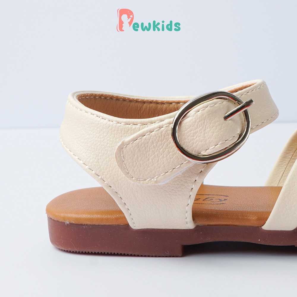 Sandal cho bé Dewkids thiết kế dây đan chéo thoáng khí, chất liệu da mềm mại