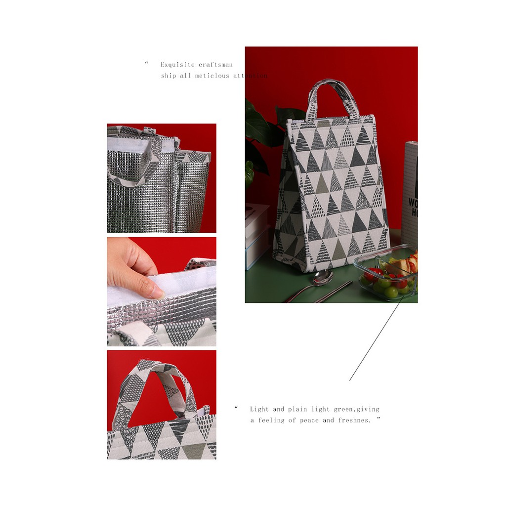 [Size Lớn] Túi Giữ Nhiệt Đựng Cơm Trưa/ Đồ Ăn Uống Siêu To #C464