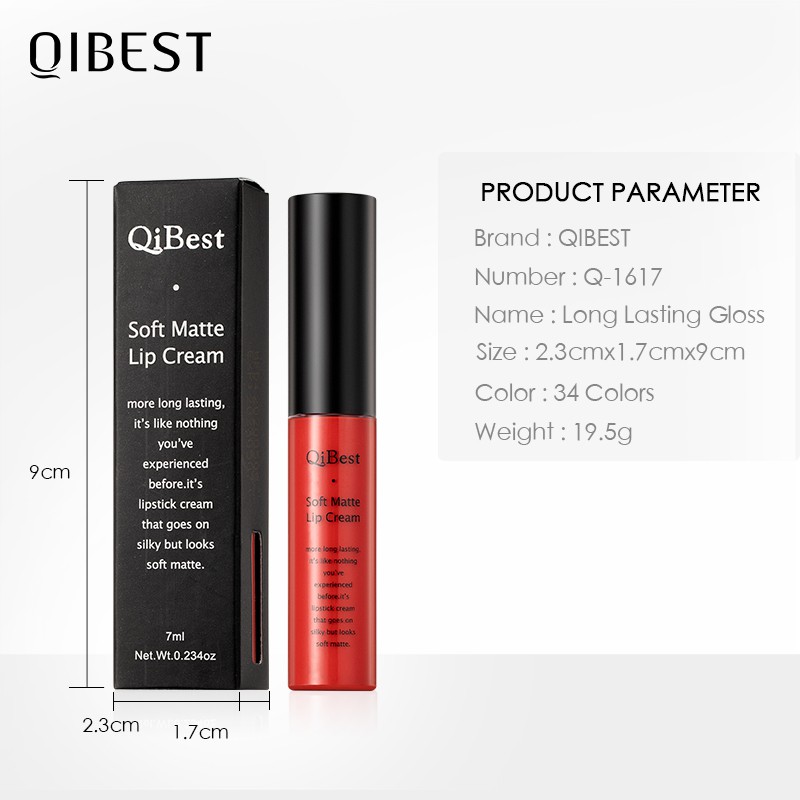 Son Tint Lì QIBEST Chống Thấm Nước Lâu Trôi 19.5g | BigBuy360 - bigbuy360.vn