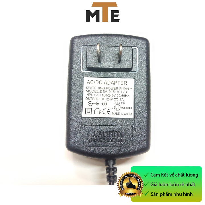 Nguồn adapter 24V 1A jack DC 5.5 * 2.1 mm