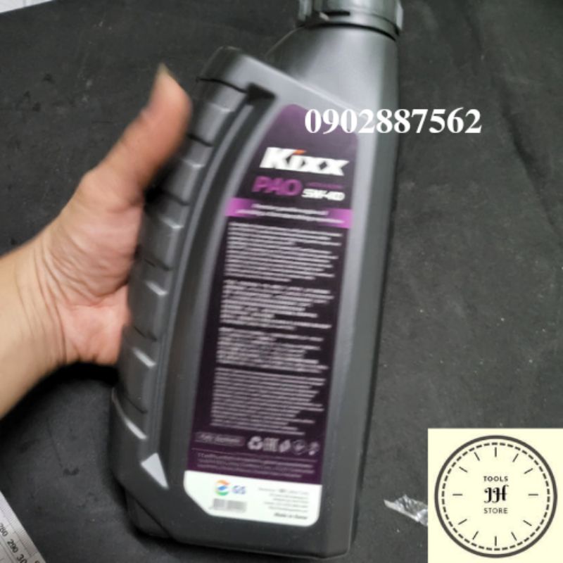 nhớt xe ô tô, xe tay ga KIXX PAO 5w40 1 lít hàng chính hãng Korea