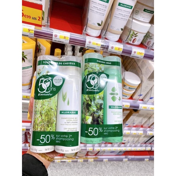 DẦU GỘI KHÔ KLORANE MẪU MỚI