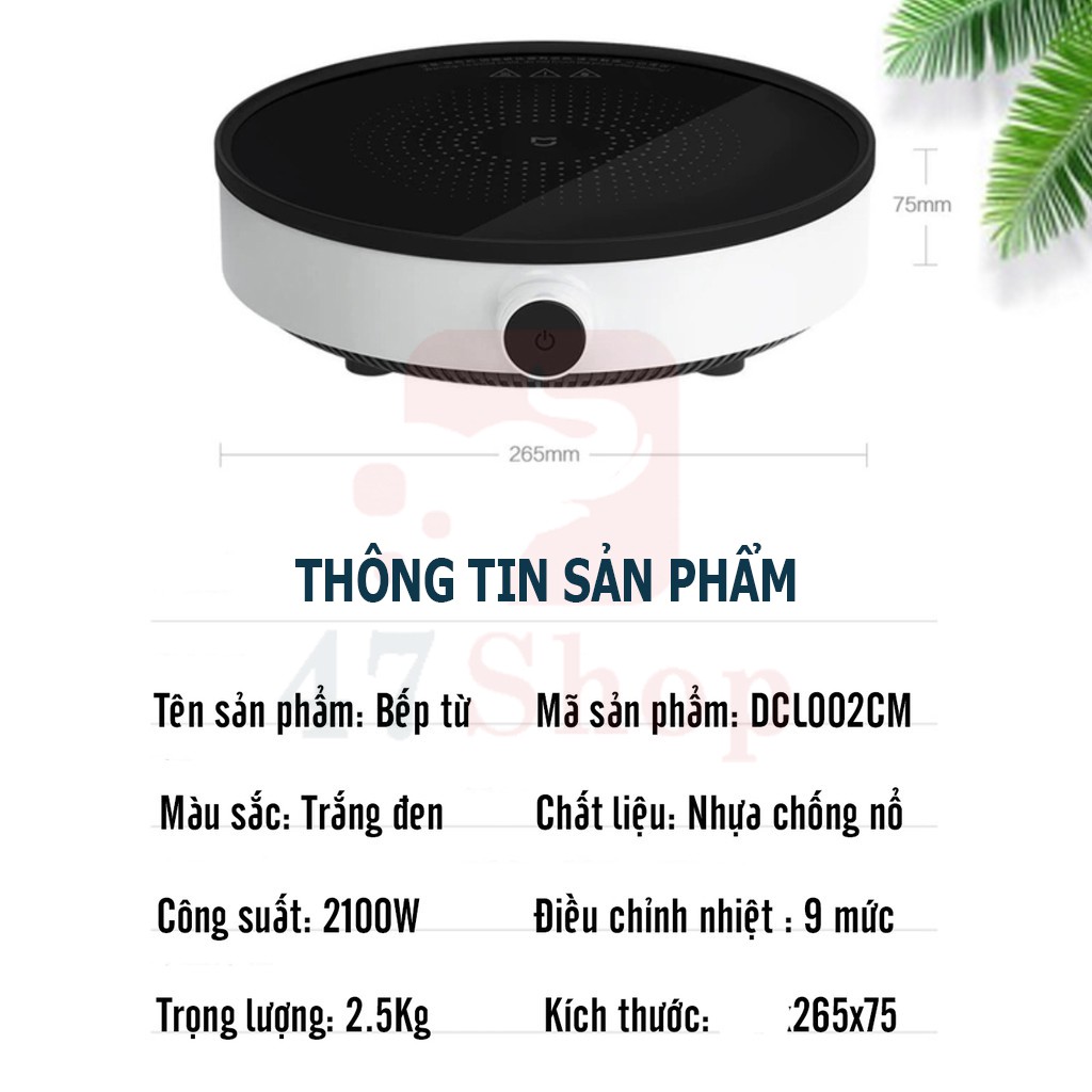 [Mã 1512ELSALE hoàn 7% đơn 300K] Bếp điện từ Mijia DCL002CM Youth Version - Bếp từ Xiaomi Youth Lite