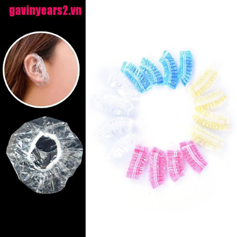 (Hàng Mới Về) Set 100 Vỏ Bọc Bảo Vệ Tai Khi Nhuộm Màu Sử Dụng Một L