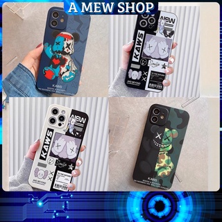 Ốp Lưng Iphon Cạnh Vuông DẺO Bảo Vệ Camera KAWS 6/6s/6splus/7/7plus/8/8plus/x/xr/xs/xsm/11/12/pro/max/plus/promax