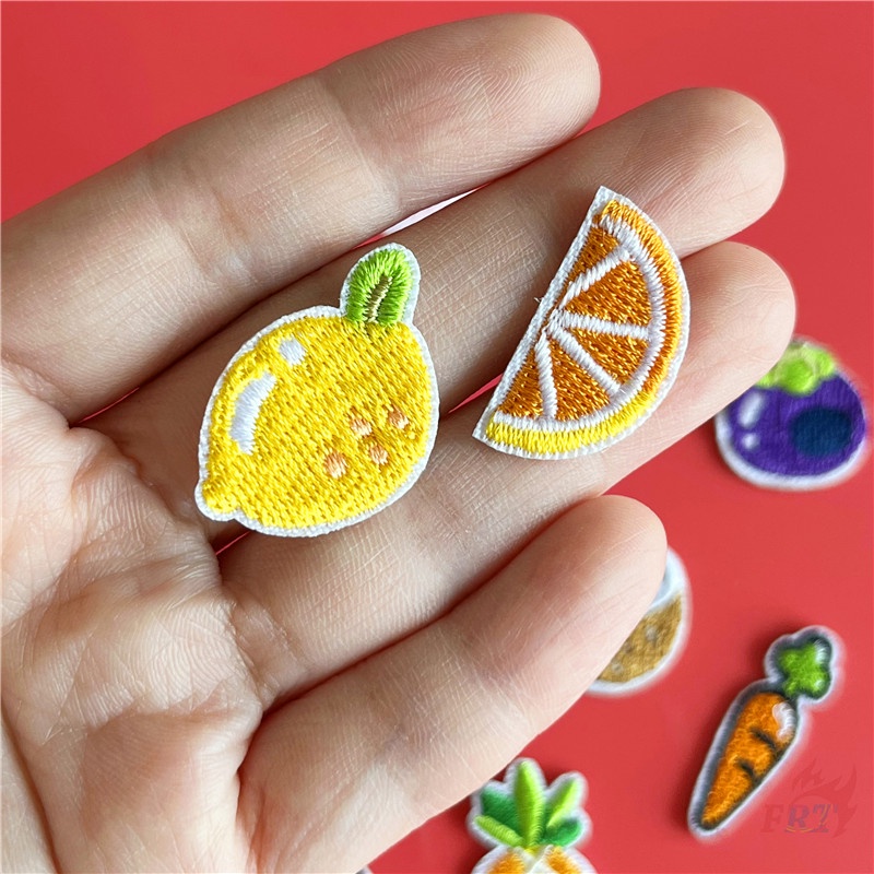 ☸ Mini Fruits - Miếng Dán Tự Dính Hình Cherry / Dưa Hấu / Dừa / Dứa ☸ 1 Miếng Dán Ủi Quần Áo Hình Chim Hồng Hạc