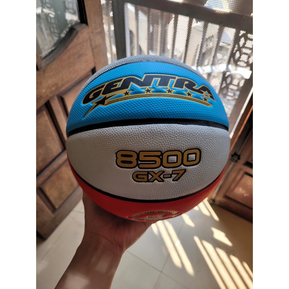 Bóng rổ da Gentra PVC- Size 6, size 7 - Tặng Bơm tay + Kim bơm - Quả bóng rổ chuyên cày outdoor