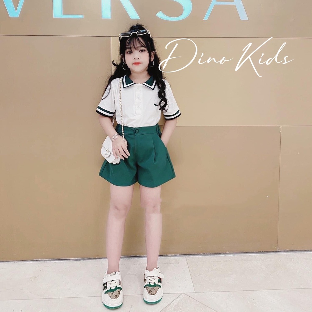 Bộ quần áo cho bé trai, bé gái, cặp bộ Lác cột xanh hot hit cho bé size 12-36kg