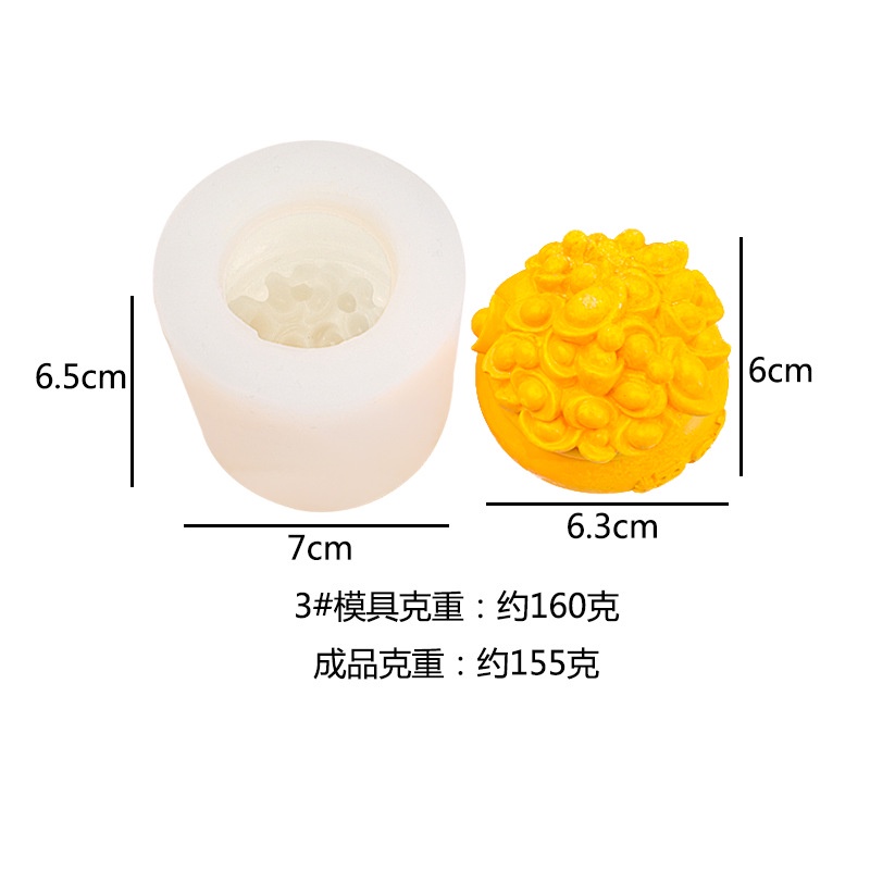 Khuôn Silicone Làm Bánh Mì / Kem / Chocolate Hình Túi Bắp