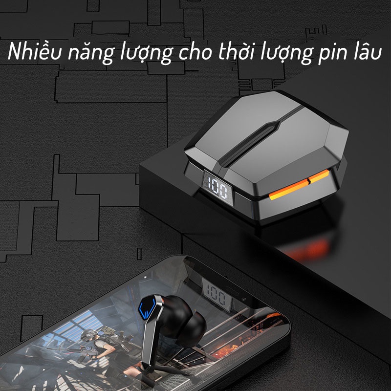 Tai Nghe Gaming Bluetooth 5.3 JX-10 TWS Tai Nghe Chơi Game Không Dây Có Mic Tai Nghe Nhét Tai Siêu Xe - Độ Trễ Cực Thấp